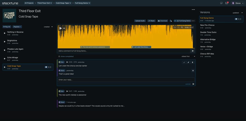 Band collaboration made easy with Stacktune