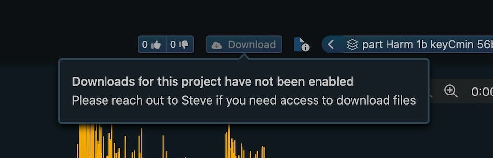 Download button with clearer permissions feedback